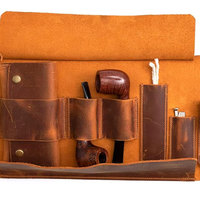 Sac de transport pour couteaux en cuir et 100% coton, imperméable et durable, avec bandoulière, personnalisable et portable
