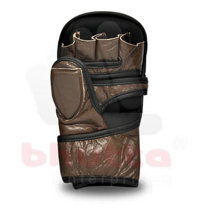 ถุงมือฝึกมวยแบบครึ่งนิ้วทำจากหนัง PU สำหรับทุกเพศถุงมือฝึกมวยแบบมืออาชีพปรับแต่งได้ - Product Image 2