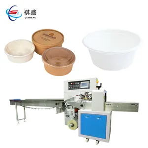 Disposable Paper And Plastic Bowl Tableware Wrapping Packing Machine For Plate Dinnerware Dinner Set Packaging Machine