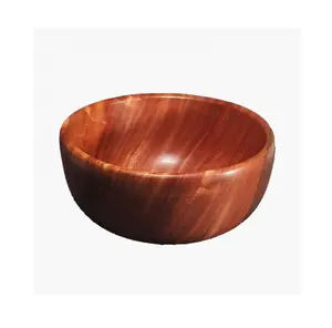 Round Shape admirable Factory Supplier wood serving bowl Dessert Serving Bowls Customized Shape and Size