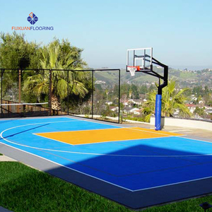 Piso para <span class=keywords><strong>Cancha</strong></span> de Baloncesto de 20x20 Pies, para Exteriores, DIY, con Tamaño y Color Personalizables, Baldosas Modulares Encajables para Canchas Deportivas - Product Image 5