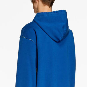 Sudadera con capucha mezclada de algodón desgastado para hombre, sudadera básica de estilo único, técnica teñida Lisa transpirable, gran oferta de invierno - Product Image 5