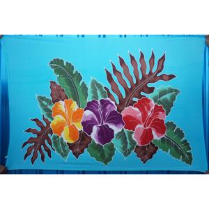 100% Fine Quality Rayon Hand-Painted Hawaiian Sarongs Pareo Custom Wholesale Beachwear Cover Asia <b>Pacific</b> Islands HPGU011-01-180 - Product Image 1