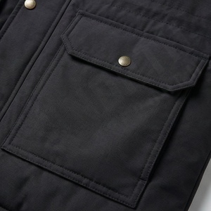 Veste parka d'automne pour homme de qualité supérieure, personnalisable, en polyester enduit, tissée, à capuche, respirante, col montant vintage, vêtements d'extérieur - Product Image 5