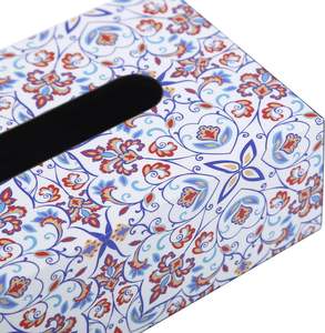 Boîte à mouchoirs élégante en MDF avec motif imprimé imperméable pour la décoration de la maison et du restaurant par HF Crafts - Product Image 4