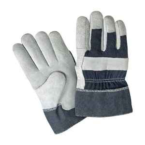 Gants de travail en cuir de vachette enduit de latex avec poignée flexible et poignet extensible Fonction ignifuge et anti-coupure - Product Image 1