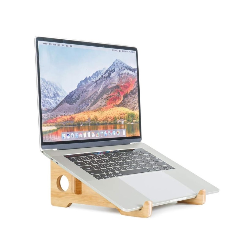 Wooden Laptop Stand Foldable Wood Laptop