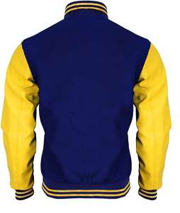 Chaqueta Varsity Extra Grande para Hombre, Otoño Invierno, Cuello Alto, Impermeable, Transpirable, Ecológica, para Uso Casual - Product Image 3