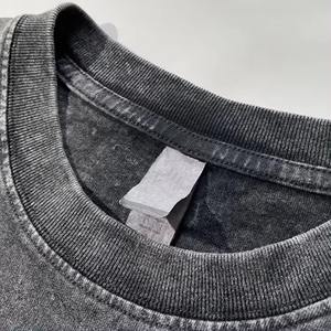 เสื้อยืดผ้าฝ้ายลำลองสำหรับผู้ชายเสื้อยืดผ้าฝ้ายลาย100% สีพื้นซักได้ไซส์ใหญ่พิเศษออกแบบโลโก้ได้ตามต้องการ - Product Image 6