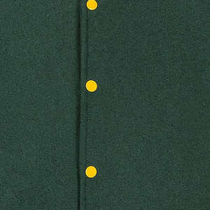 Veste universitaire bicolore pour homme avec manches et corps en cuir jaune, style universitaire personnalisé, veste de baseball de type lettreman - Product Image 3