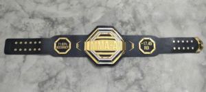 Ceinture de championnat poids lourd de qualité supérieure conçue sur mesure avec bracelet en cuir véritable de 6mm Logo avant durable Arts martiaux pour la lutte - Product Image 2