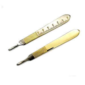 SCALPEL <b>Surgical</b> Knife Handle Manual Power Source Stainless Steel and Metal Fits <b>Blades</b>-High Quality Knife Handle - Product Image 1