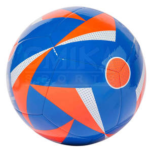 Suministro directo de fábrica, balón de fútbol de cuero de goma de PVC de Color personalizado de alta calidad, logotipo impreso de tamaño oficial para entrenamiento deportivo - Product Image 4