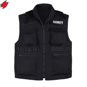 Chaleco DE SEGURIDAD negro Tira de chaqueta Fábrica de seguridad personal Alta visibilidad Chaleco de alta visibilidad Trabajo Ropa DE TRABAJO DE SEGURIDAD reflectante - Product Image 4