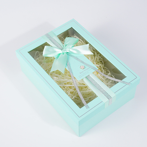 Bán buôn Fancy sang trọng trong suốt nắp và cơ sở Quà tặng hộp các tông với Ribbon và cửa sổ rõ ràng - Product Image 4