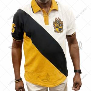 Alpha Phi Alpha personnalisé Premium pour chemise 06 polos grecs de fraternité sororité avec logo de broderie tissu tissé imprimé numérique - Product Image 6
