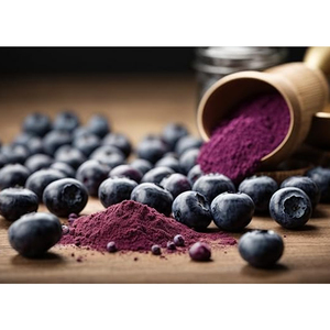 Poudre d'extrait de myrtille séchée par pulvérisation Additif de complément alimentaire naturel à prix réduit à partir de myrtilles fraîches - Product Image 5
