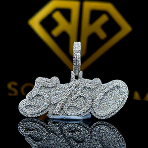 จี้ฮิปฮอปตามสั่งจำนวนจี้ฮิปฮอปของผู้ชายจี้เงินสเตอริง925 - Product Image 1