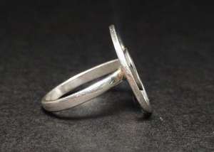 Bagues au design de disque en argent 925 fin faites à la main en gros Article de cadeau de Noël pour mariage - Product Image 5