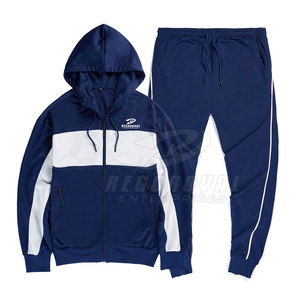 ชุดวอร์มผ้าฝ้ายสีพื้นสำหรับผู้ชายชุดวอร์ม100% สำหรับผู้ใหญ่ดีไซน์ล่าสุด - Product Image 3