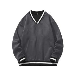 Sweat-shirt surdimensionné de haute qualité en coton/polyester pour hommes, vêtements de rue, sweat-shirt à col en V pour hommes pour l'hiver - Product Image 1