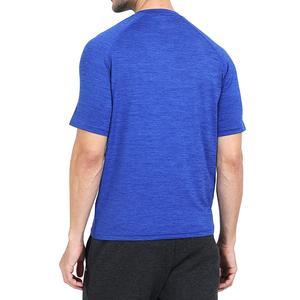 Camiseta de algodón de verano para hombre, Color sólido, Simple cuello redondo, camisetas ajustadas sólidas elásticas para hombre, ropa de calle - Product Image 3