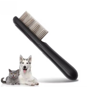 Điện Chí Lược cho chó mèo 2 trong 1 điện tử Pet tóc bàn chải chống Flea lược cho con người và vật nuôi - Product Image 2