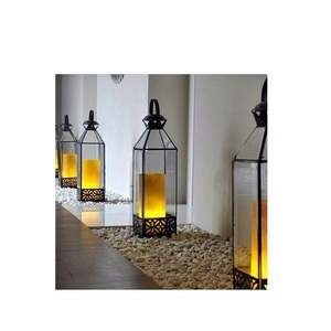 Lanterne à bougie en métal galvanisé à la main de luxe lampe suspendue arabe moderne bougeoir parfait pour la décoration intérieure élégante - Product Image 3