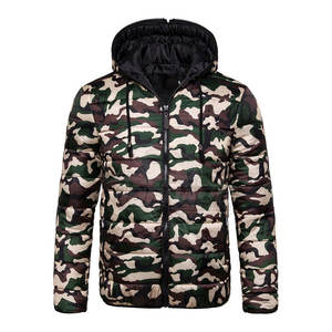 แจ็กเก็ตแบบมีซิปยาวมีฮู้ดสำหรับผู้ชายเสื้อแจ็คเก็ตบับเบิ้ลแบบลำลองสไตล์กลางแจ้งพร้อมบริการ OEM - Product Image 1