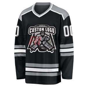 Maillot de hockey sur glace personnalisable de qualité supérieure, matière polyester à séchage rapide, respirant, service OEM, prix de gros - Product Image 3