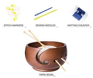 ชามเส้นด้ายไม้สำหรับตกแต่งผู้ถือที่สร้างสรรค์เหมาะอย่างยิ่งสำหรับองค์กรเส้นด้ายถักโครเชต์และการแสดงงานฝีมือที่บ้าน - Product Image 3