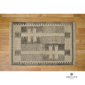 Tapis Kilim en laine anti-dérapant personnalisé de luxe du fabricant indien tissé à la main style moderne tapis de prière à la maison lavable compétitif - Product Image 2