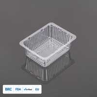 Plateau d'emballage alimentaire jetable en plastique PET transparent Hengmaster pour biscuits et gâteaux