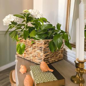 ถังเก็บหญ้าทะเลอเนกประสงค์เป็นมิตรกับสิ่งแวดล้อมชุด3ชิ้นพร้อมที่จับตกแต่งบ้านตะกร้าสาน - Product Image 3