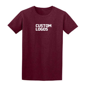 100% coton respirant usine promotionnel t-shirt en gros bas quantité minimale de commande personnalisé votre propre Logo impression hommes col rond manches t-shirt - Product Image 4