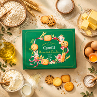 Biscuits croustillants sucrés en boîte de papier de 260 g, vente en gros halal, biscuits au beurre en vrac, biscuits assortis