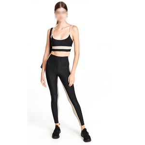 Women's Yoga <b>Crop</b> Top & High Waist <b>Leggings</b> Set Sublimation Fitness Sportswear Printed Gym Clothing Shorts Workout T-Shirt - Product Image 5