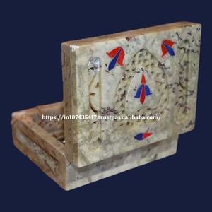 Boîte à sculpter en stéatite naturelle pure de différentes tailles avec forme hexagonale pour le stockage de bijoux Article cadeau au prix de gros - Product Image 6