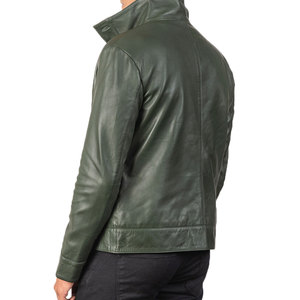 Vêtements de créateur personnalisés pour hommes Chemise à manches courtes en cuir surdimensionné pour hommes Streetwear Chemises boxy en cuir - Product Image 5