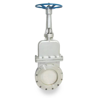 Válvulas de Compuerta de Cuchilla de Acero Inoxidable con Volante Manual y Asiento Resiliente DN40-2000 Tipo Brida para Agua Estándar ANSI/JIS/BS/DIN