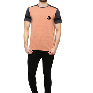 เสื้อยืดผู้ชายผ้าฝ้ายถัก 100% ขายส่ง ผู้ผลิต OEM รับทำโลโก้ คอกลม แขนสั้น ระบายอากาศได้ดี แห้งเร็ว - Product Image 3