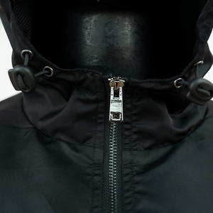 ชุดไนลอนซิปอัพสำหรับทุกเพศชุดกันลมโพลีเอสเตอร์เนื้อแข็งชุดวอร์มสำหรับวิ่งจ๊อกกิ้งไซส์ใหญ่ระบายอากาศได้ดี - Product Image 4