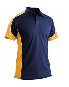 Personalizado de los hombres casuales 100% poliéster malla elástica Golf deporte para Polo secado rápido al aire libre Equipo de Trabajo Tops bloque de color sólido - Product Image 4