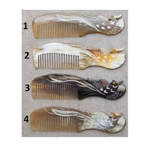 Peigne en corne de luxe outil fait main durable écologique finition lisse polie fabriqué à partir de corne parfait pour le toilettage des cheveux et de la barbe - Product Image 6