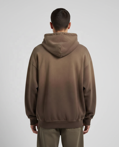 Sudaderas con Cremallera Hechas en Fábrica, Estilo Holgado con Hombros Caídos, Algodón Decolorado por el Sol, Moda Urbana de Diseñador, Sudaderas con Cremallera de Tendencia - Product Image 4