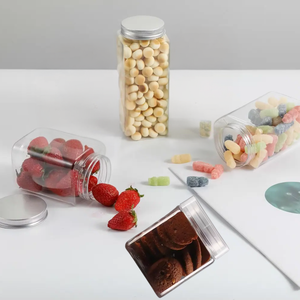 Best Selling 250ml PET <b>Jar</b> Cylindrical Shape Plastic Packaging for Cosmetics and <b>Food</b> Vietnam Manufactory - Product Image 1