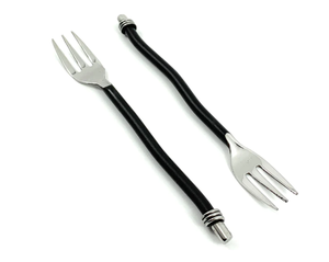 Fourchette à poignée en métal noir de qualité supérieure Offre Spéciale Design de qualité supérieure pour le dîner à bas prix - Product Image 1