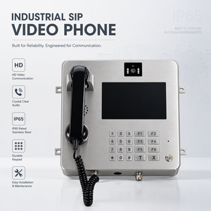 Interphone vidéo SIP mural en acier inoxydable pour sites industriels dangereux et industriels lourds - Product Image 2