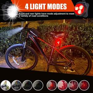 Lampes de sécurité polyvalentes rechargeables par USB, étanches IPX4, à commande tactile 4 modes, pour la course nocturne et les chaussures - Product Image 5