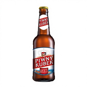 Piwny Kubek Polish Style Lager <b>Beer</b> 0.5L Glass Bottle 4.1% ABV <b>Light</b> Chilled - Product Image 1